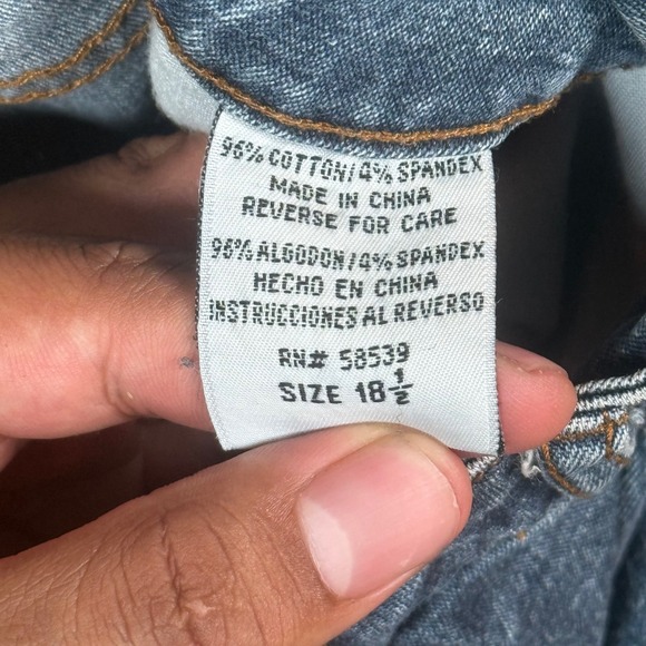 Y2K L.E.I. by Lee Bootcut Jeans Womens 18 1/2 Light Wash Raw Hem Flare Denim - Picture 4 of 11